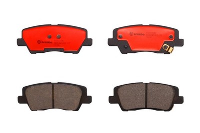 Brembo Rear Premium NAO Ceramic Slotted Brake Pad Set For Cadillac ATS CTS