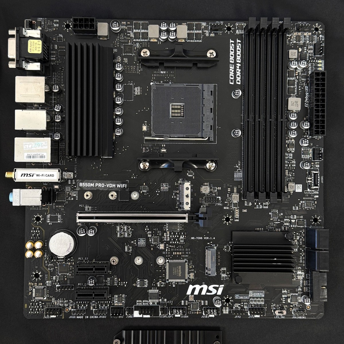 MSI B550M PRO VDH WiFi AM4 DDR4 Motherboard Ryzen 5000 IO Shield
