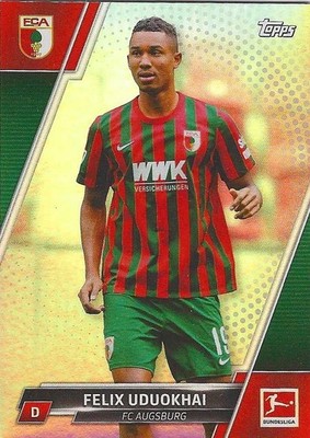 Felix Uduokhai 2022 Topps Refractor Bundesliga #1 /75 FC Augsberg