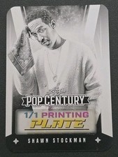2025 Leaf Pop Century BA-SS3 SHAWN STOCKMAN Printing Plate Black 1/1