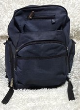 Fisher-Price Dark Blue Backpack Diaper Bag, Insulated Pocket, Adjustable Strap