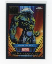 2025 Topps Chrome Marvel Dark Beast 30th Anniversary Black Ref #07/10 (DC)