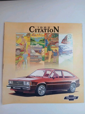 #ad 1982 Chevrolet Citation Sales Brochure $6.40