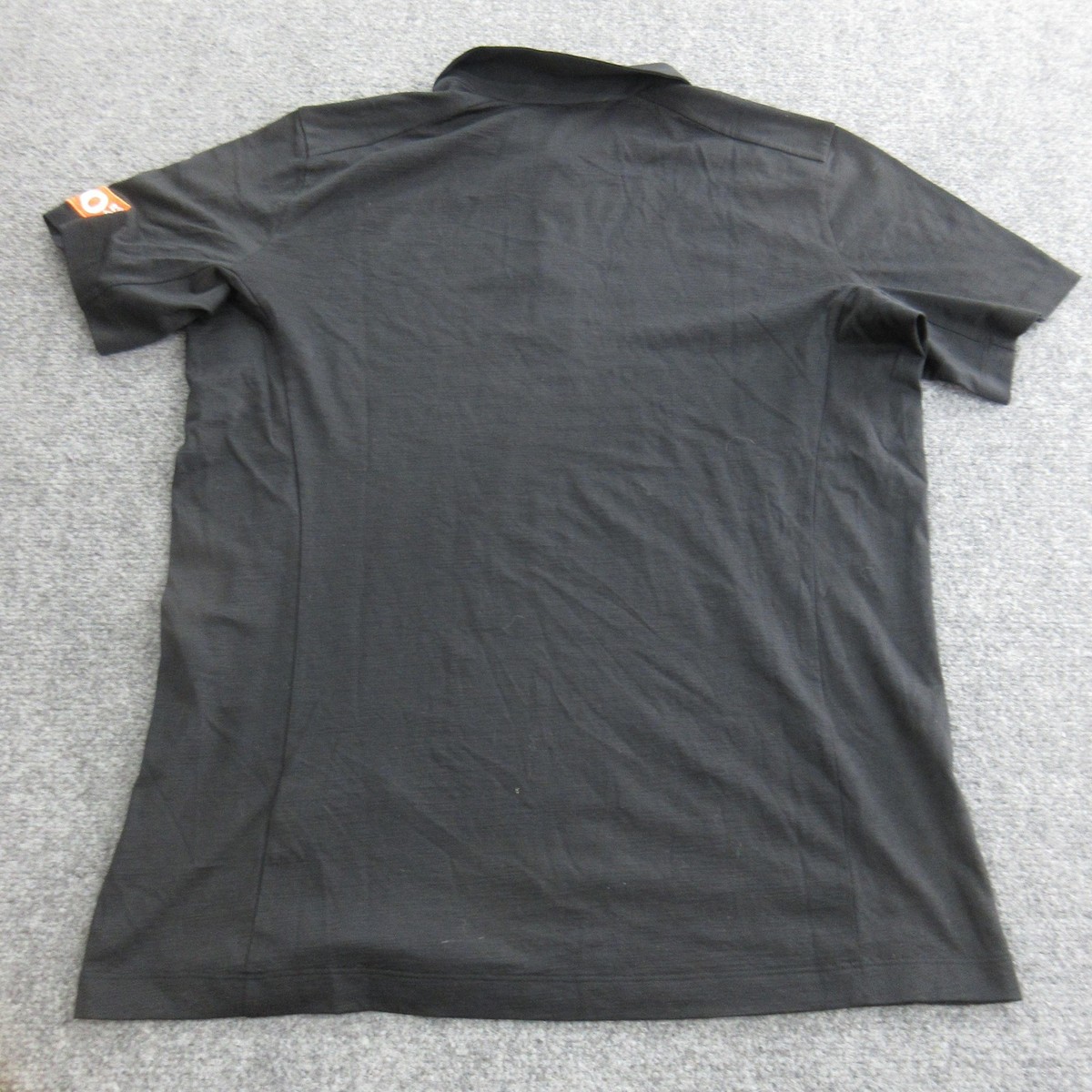 Arc'teryx Polo Shirt Mens Large Black A2B SS Wool Blend