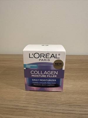 L'Oreal Paris Collagen Moisture Filler Daily Moisturizer, Fragrance Free, 1.7 OZ