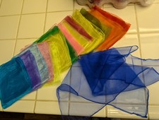 24 Inch Juggling Scarves for Kids Play 15 30 45 Pcs Toddler Girl Toys Age 1 to 7