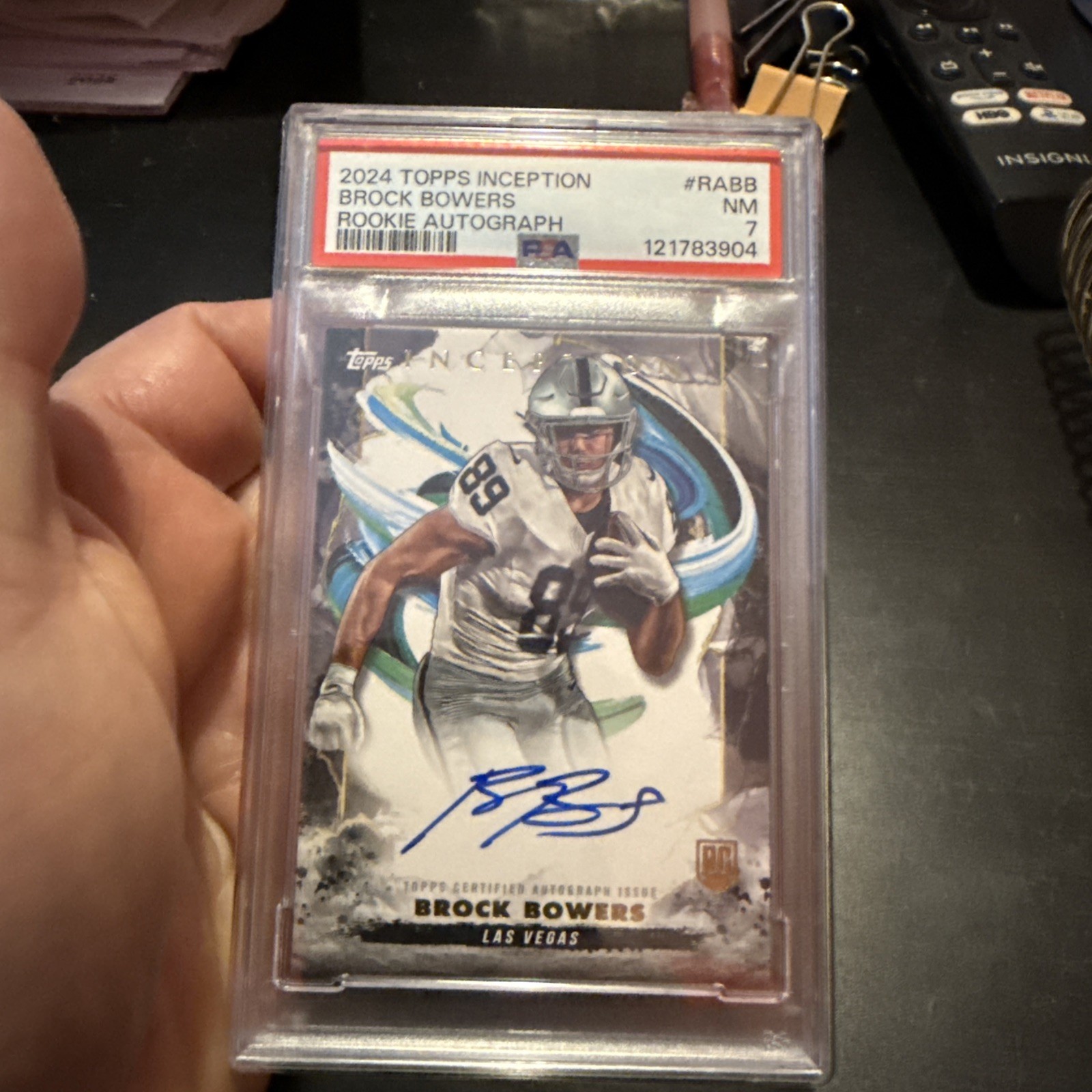 2024 Topps Inception - Rookie Autographs Brock Bowers #RA-BB (AU, RC)