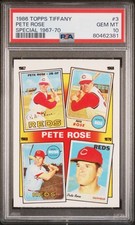 1986 Topps Tiffany Pete Rose #3 Special 1967-70 PSA 10 Cincinnati Reds WB2504