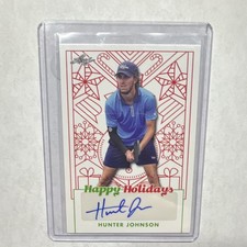 Leaf Trading Cards 2023 Happy Holidays Hunter Johnson Autograph Non-Sport Card