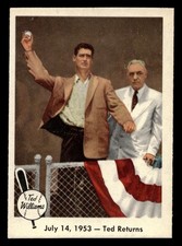 1959 FLEER TED WILLIAMS #48 TED RETURNS NM