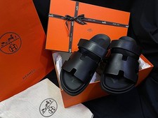 Hermes Black Cipre Sandal Men 6612088536 30701895