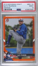 2018 Bowman Draft Orange 1/25 Nate Pearson #BD-118 PSA 9 MINT 2l4
