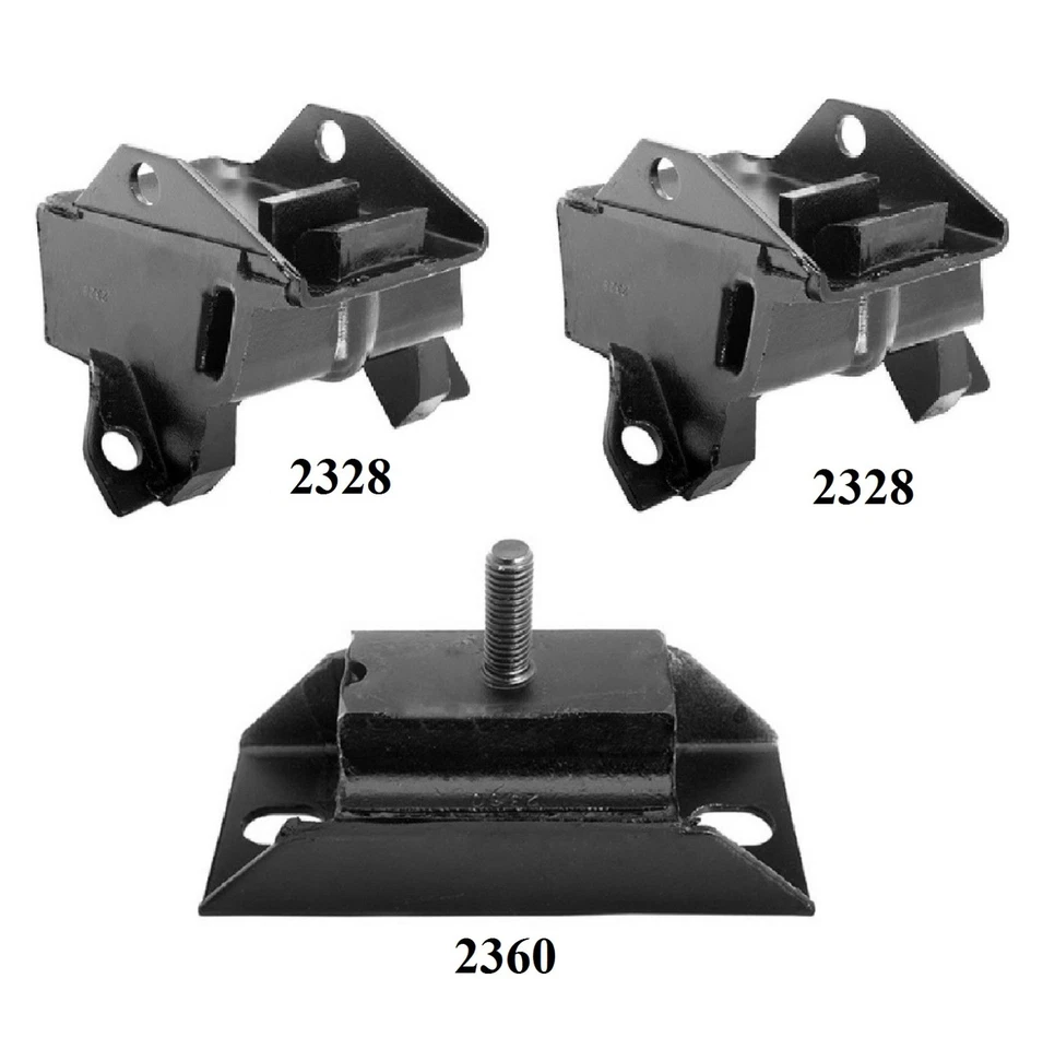 3 PIEZAS MONTAJE MOTOR Y TRANSMISIÓN APTO PARA BUICK SKYLARK 1975-1976 4,3 L - TRANSMISIÓN AUTOMÁTICA Foto 2 de 4