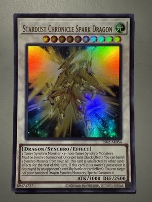 YUGIOH STARDUST CHRONICLE SPARK DRAGON ASIA ENGLISH ES02-AE054 ULTRA RARE