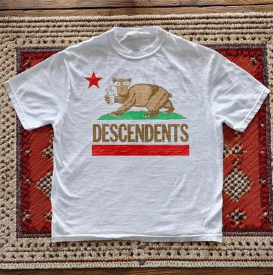 Descendents California Bear Unisex White Cotton T-shirt S-5XL