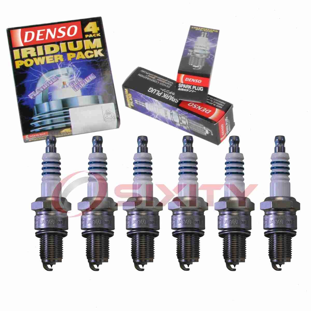 6 pc Denso Iridium Power Spark Plugs for 1989-1990 Maserati 430i 2.8L V6 xt