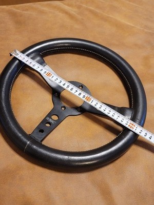 MOMO Prototipo Steering Wheel 32cm Black Leather 1985 Vintage | eBay