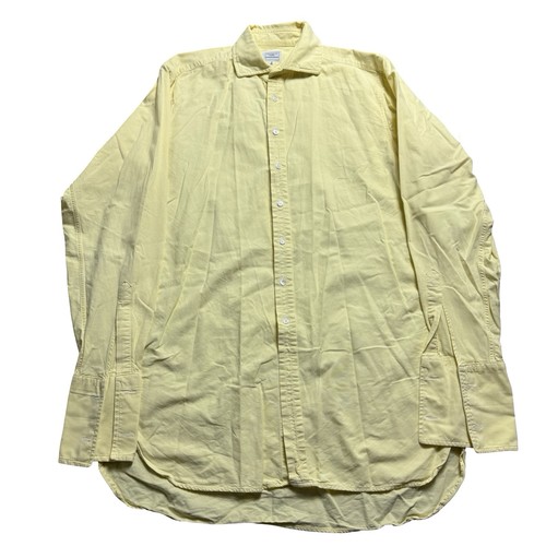 Hackett, Camicia uomo vintage Hackett London Oxford cotone 15” giallo pastello