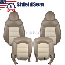 2003 2004 2005 2006 For Ford Expedition Eddie Bauer Front Leather Seat Cover Tan