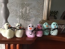 6 Easter Chick Covers For Cream Eggs,dolls,novelty.brand New.