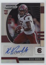 2020 Panini Prizm Draft Picks Rookies Silver Rico Dowdle #271 Auto 0n64