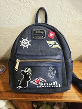 RARE Loungefly X Disney Cruise Line DCL  Mickey Nautical Patches Mini Backpack