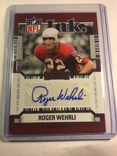 2024 Panini Contenders Roger Wehrli INK-RWI Cardinals NFL Ink Autos 42/99