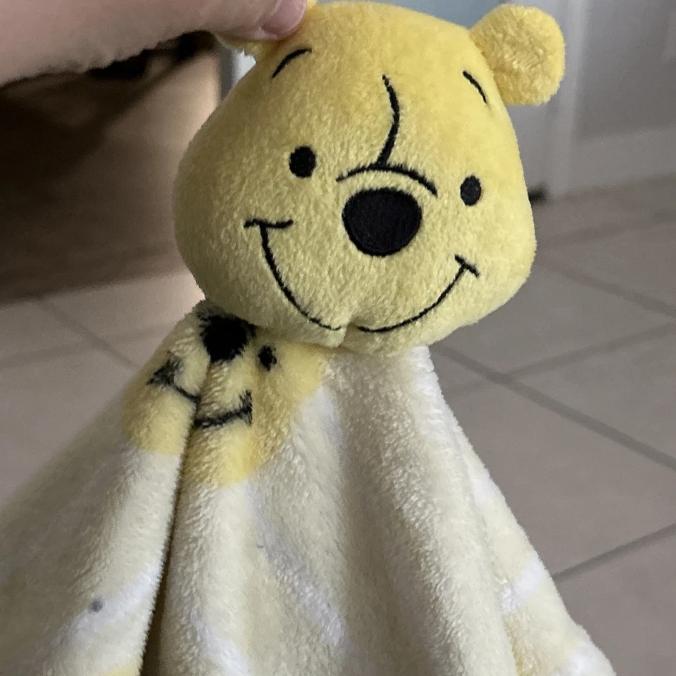 Disney Winnie Pooh Lovey Peluche Manta de Seguridad Mordedor Juguete Foto 4 de 4
