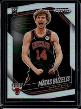 2024-25 Panini Prizm Black Matas Buzelis RC Silver Prizm Rookie #41 Bulls