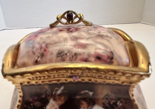 My Sister My Friend Porcelain Heirloom Music Box By Sandra Kuck Shared Memories - Picture 8 of 12