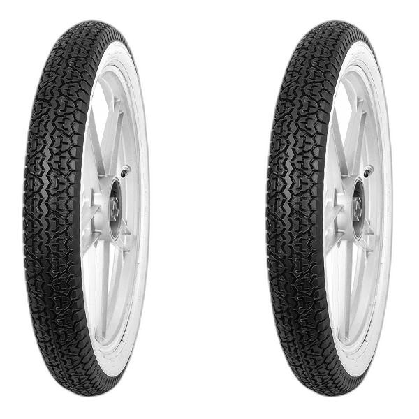 TYRE PAIR MITAS 2.75-17 47J + 2.75-17 47J B7 FASCIA BIANCA