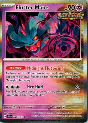 Flutter Mane - 043/131 - SV: Prismatic Evolutions - Rare - NM