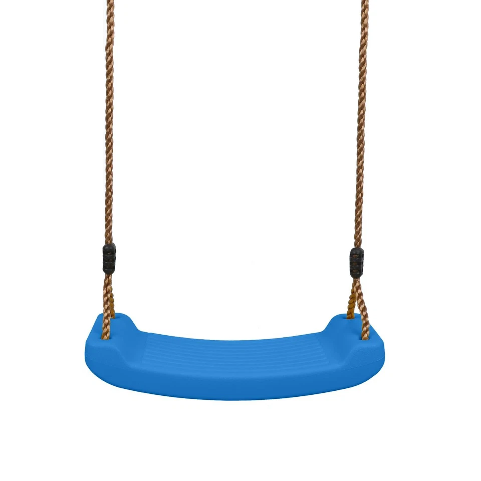 Plastic Garden Swing Kids Hanging Seat Toys with Height Adjustable Ropes