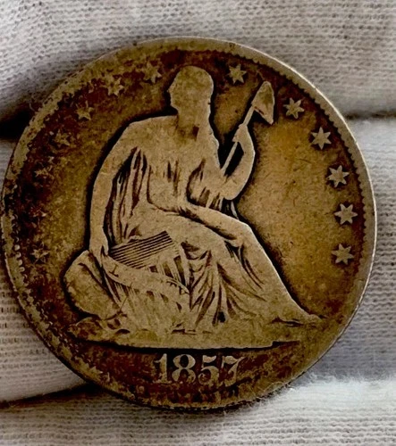 217. 1857-O Seated Liberty Half Dollar