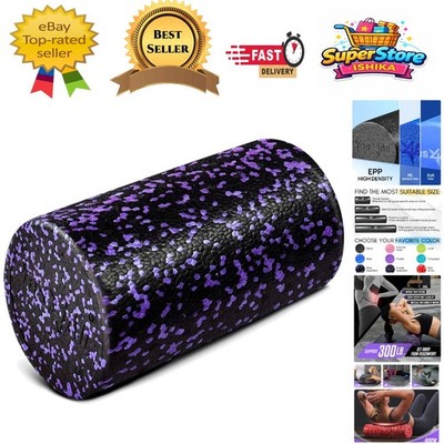 Hochdichte EPP runde Schaumstoffrolle für Yoga & Pilates - 30-90 cm, lila gesprenkelt