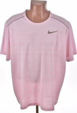 NIKE DRI-FIT MILER SHORT-SLEEVE RUNNING TOP PINK FOAM SIZE XXL ADULT AJ7565-663