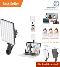 60 LED Rechargeable Clip Fill Light for Ultimate Selfies Video Conferencing