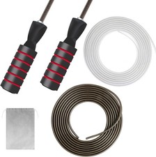 Skipping Rope, Adjustable Jump Rope for All Ages Men Women Kids Adults Suitable