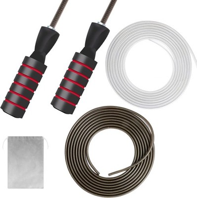 Skipping Rope, Adjustable Jump Rope for All Ages Men Women Kids Adults Suitable