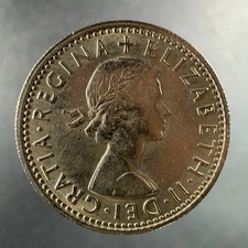1965 Great Britain Sixpence UK Elizabeth II Bold Design