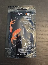 NEW Dylon 87055 Permanent Fabric Dye, Goldfish Orange, 1.75-Ounce