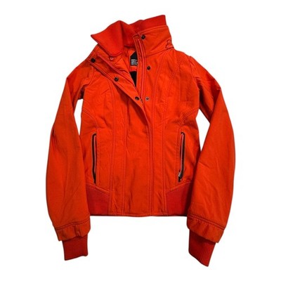 Fox Racing Fox Tech Orange Full Zip Jacket Water Resistant 3000mm XS