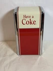 Coca Cola Have A Coke Napkin Dispenser Metal Chrome 50s Diner 1992 VINTAGE STYLE