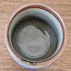 SET 2  Signed Japanese Studi Pottery Tea Tumblers – Crackle Glaze – Blue & Sage  — photo 6
