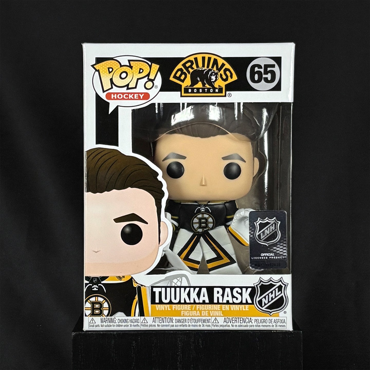 En Oferta Funko Pop! Boston Bruins Goalie Tuukka Rask #65 ~ New W/ Vaulted Vinyl Case!