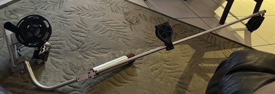 Big Jon Captains Electric Downrigger 2, 3 ,4 foot  tilt up boom #2 W/ROD HOLDER