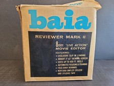 Baia Reviewer Mark II 8mm Movie Editor Lighted - Boxed - Works