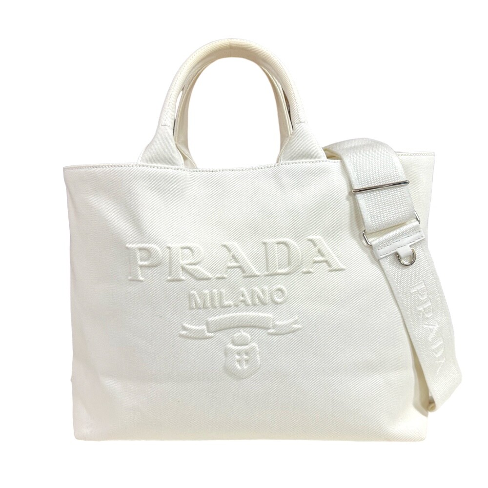 Prada Canvas 1BG395 Shoulder or Crossbody Bag Pre-Owned