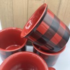 #Now Designs MF20-120 Heritage Stoneware Mugs Buffalo Check 14 oz Set of 4