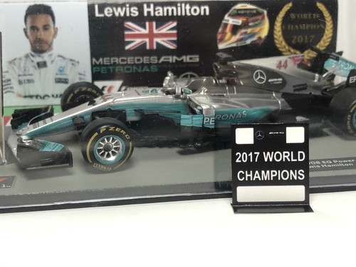 Pitboard 1:43/1:18 (Pizarra F1) / Lewis Hamilton (Mercedes) 2017 World Champion - Imagen 3 de 12